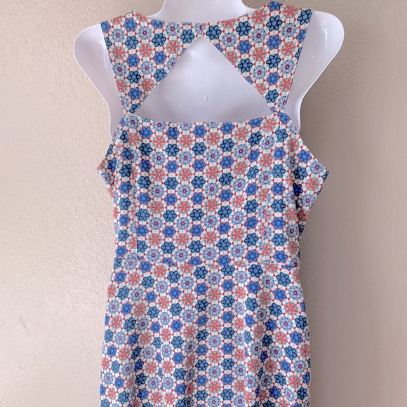 Anthropologie TULLE Stain Glass Americana Fit And Flare Midi Dress Size S - Picture 5 of 8